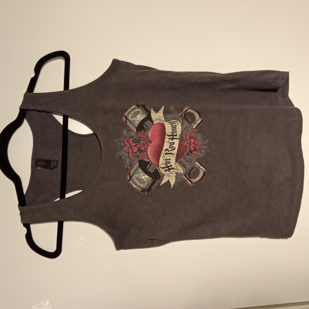 Charcoal gray tank top